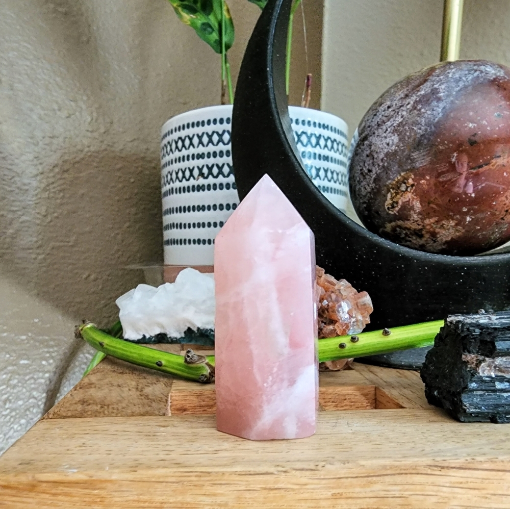 Strawberry Calcite Tower